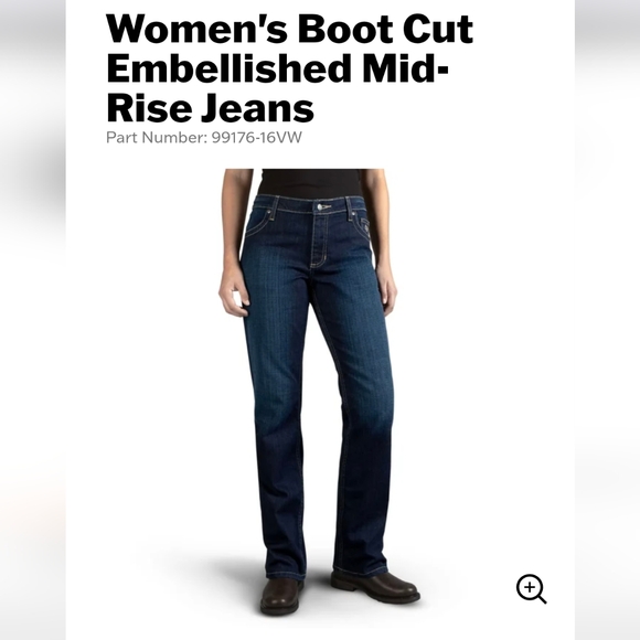 NWT Harley Davidson Women's Bootcut Jeans - Picture 8 of 10